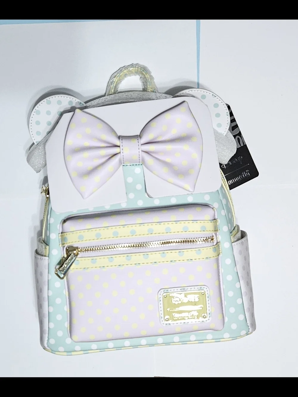 Loungefly Minnie Mouse Polka Dot Bow Mini Backpack
